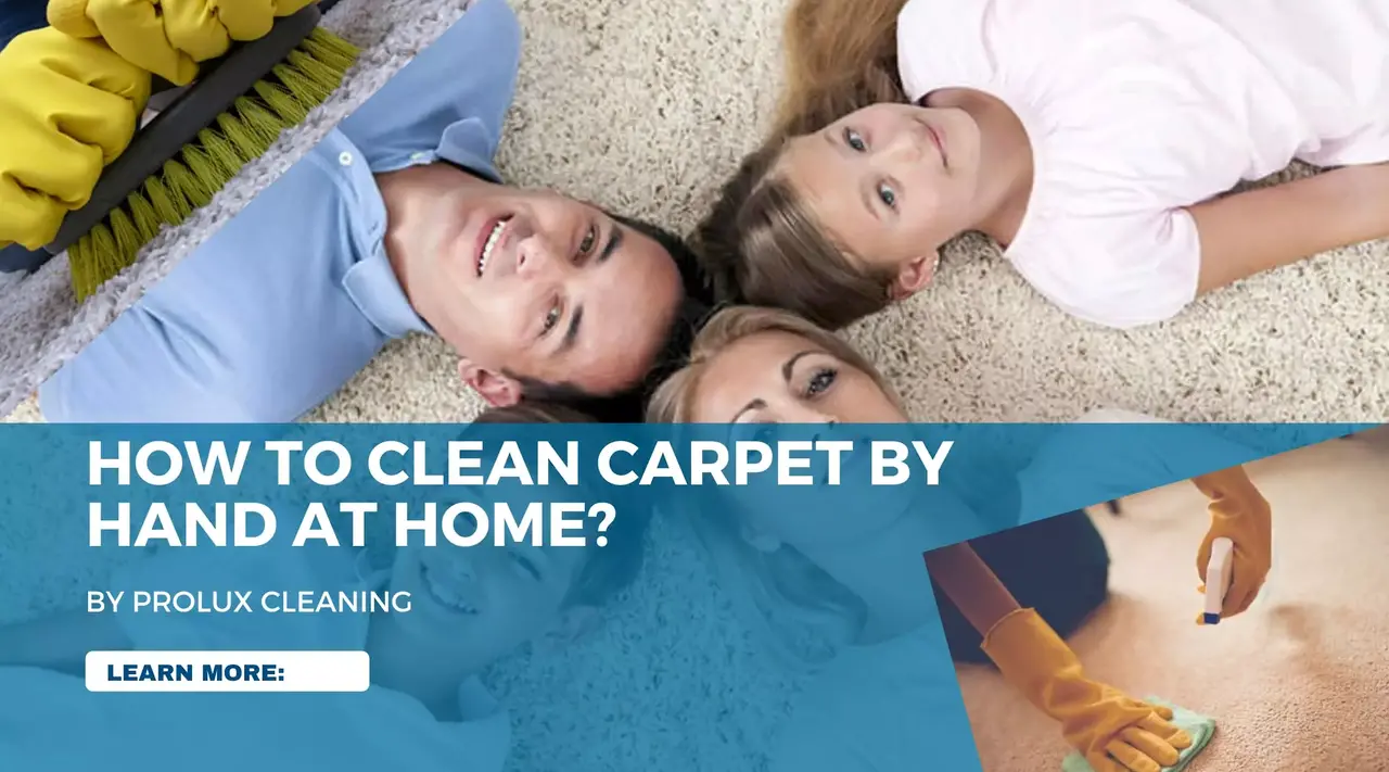 How to clean carpets by hand at home