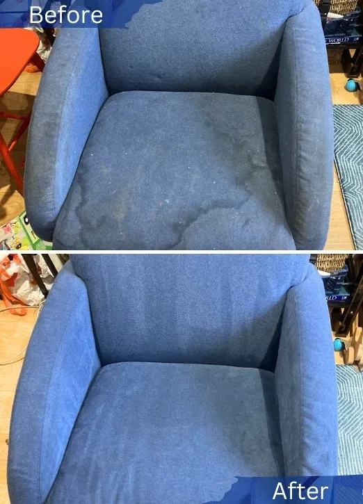 before - after Furniture cleaning London